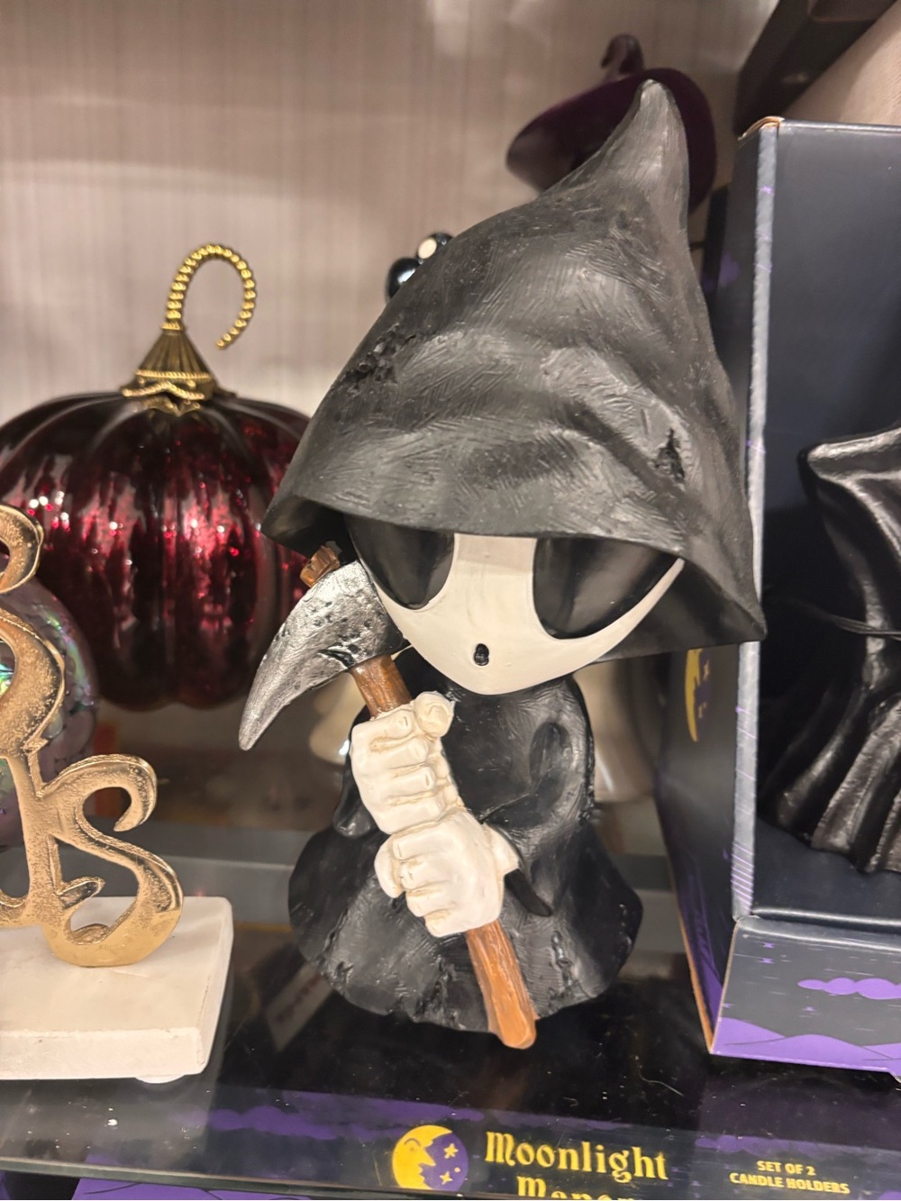 Black Grim Reaper Figurine